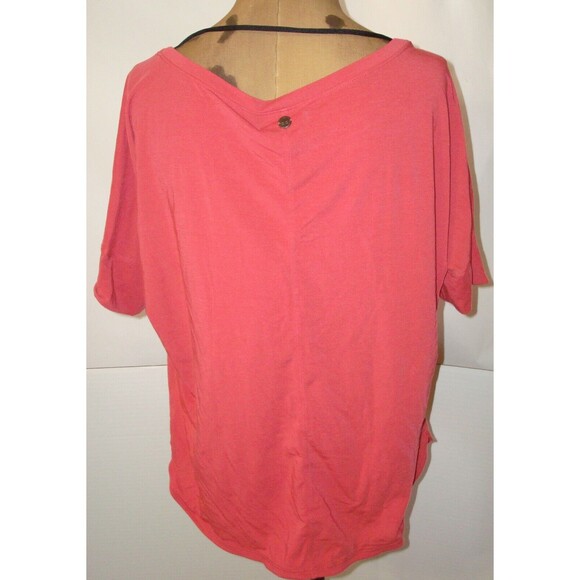NWT Womens PrAna Yoga Pilates Climb Top New Rogue S Red Ginger Wicking SS Nice - Picture 1 of 12